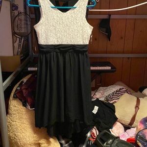 Two toned high low dress